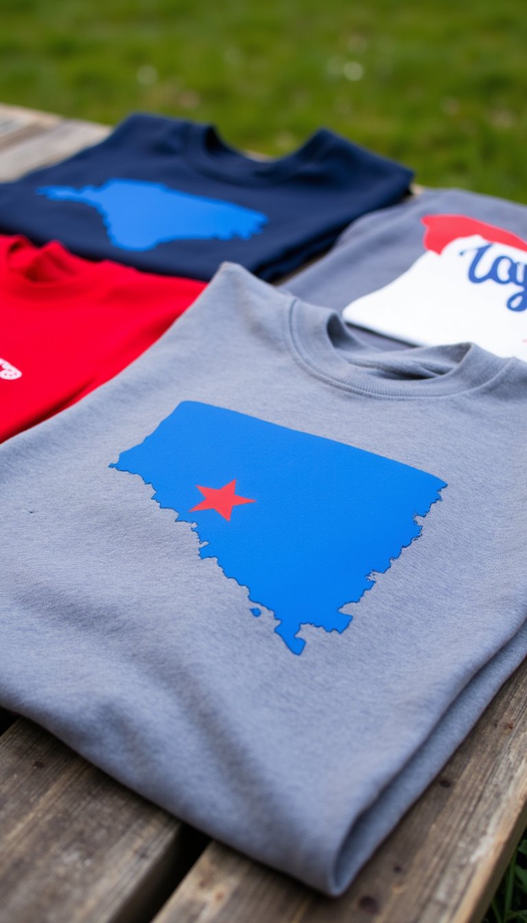 6. Iron-On Vinyl State Pride Shirt