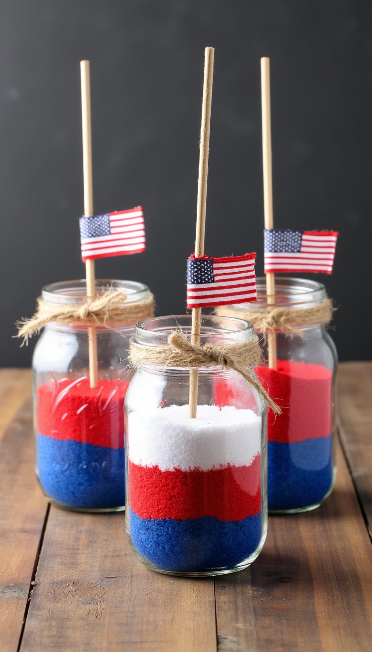 2. Mason Jar Sparkler Holders