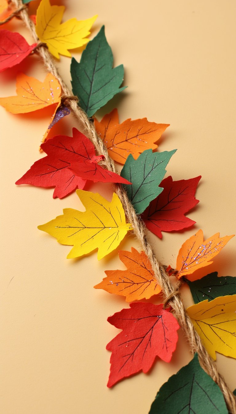 21. Paper Leaf Garland