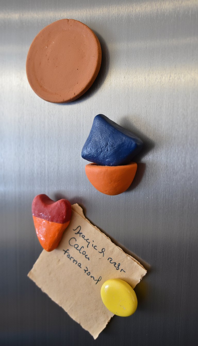 21. Clay Magnets for Your Gallery Fridge
