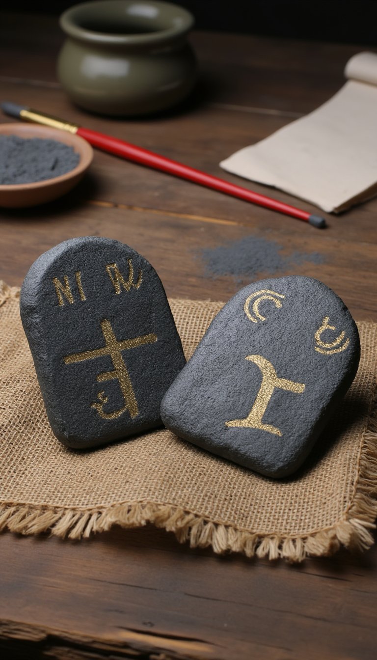 18. Ten Commandments Stone Tablets