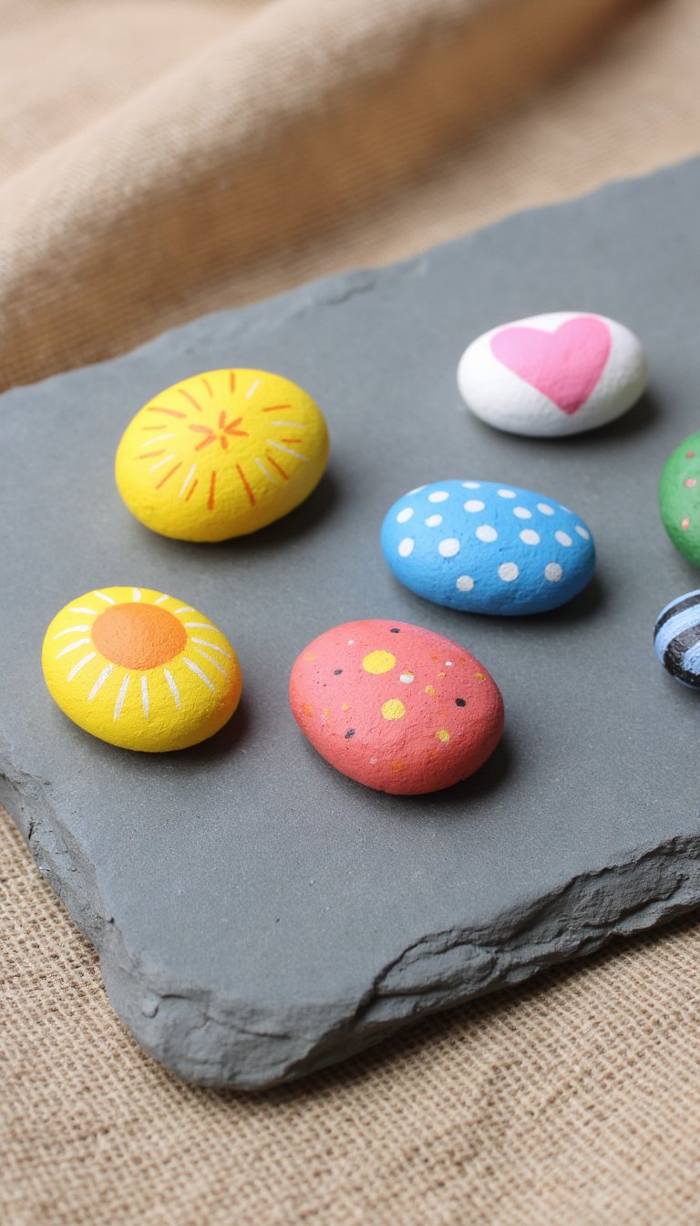 7. Painted Rock "Kindness Stones" for August