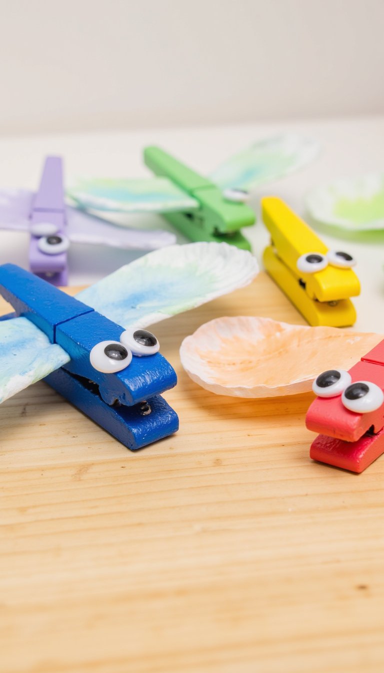 21. Clothespin Dragonflies