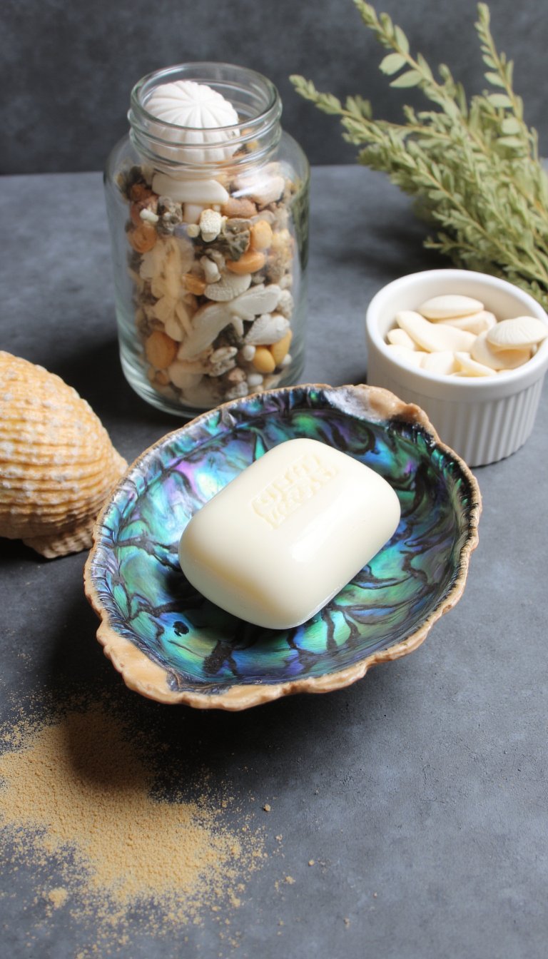 14. Seashell Soap Dish & Bath Decor