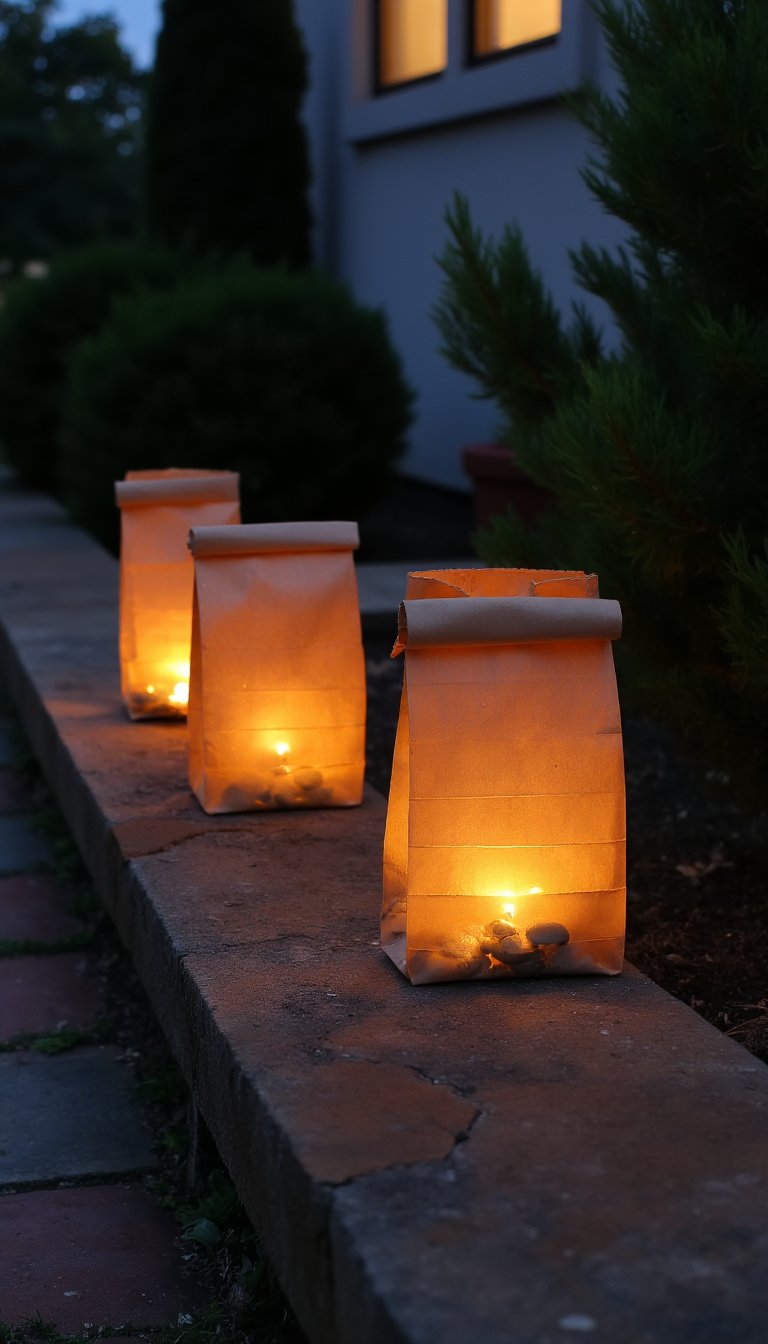 28. Paper Bag & Twinkle Light 'Fireflies'