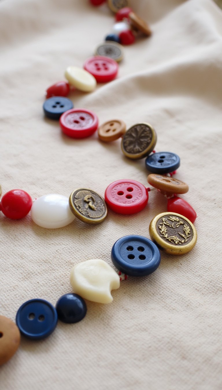 24. Simple Button Garland