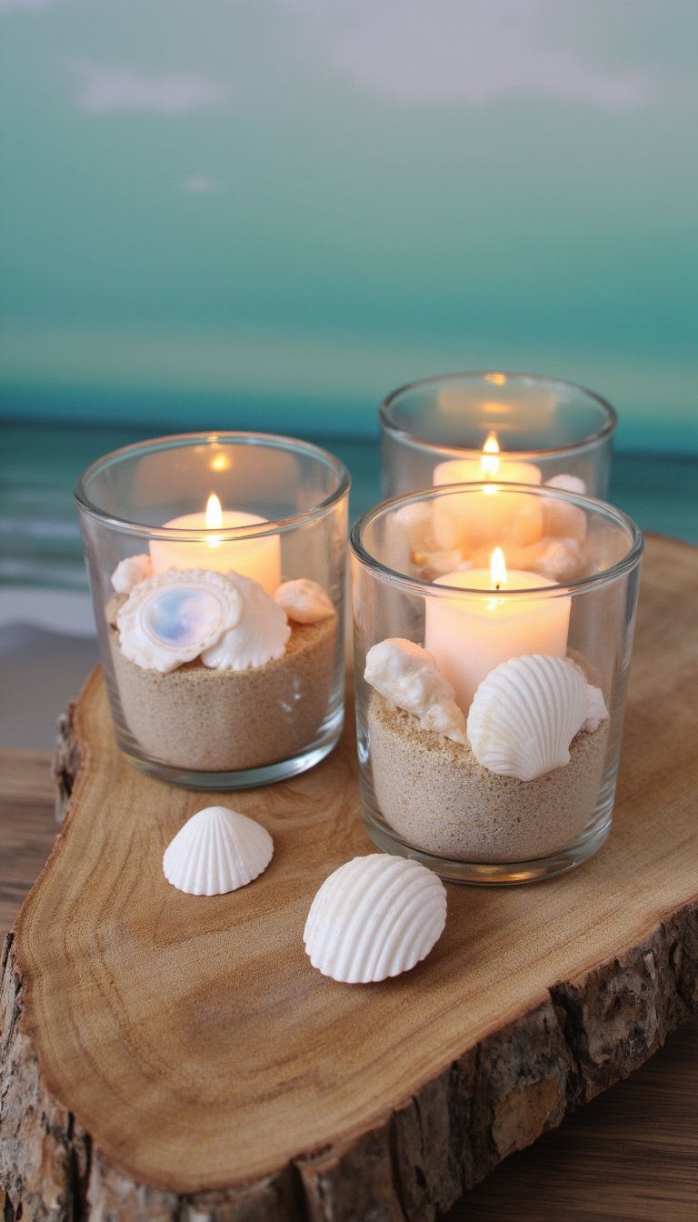 25. Cluster of Shell Votive Holders