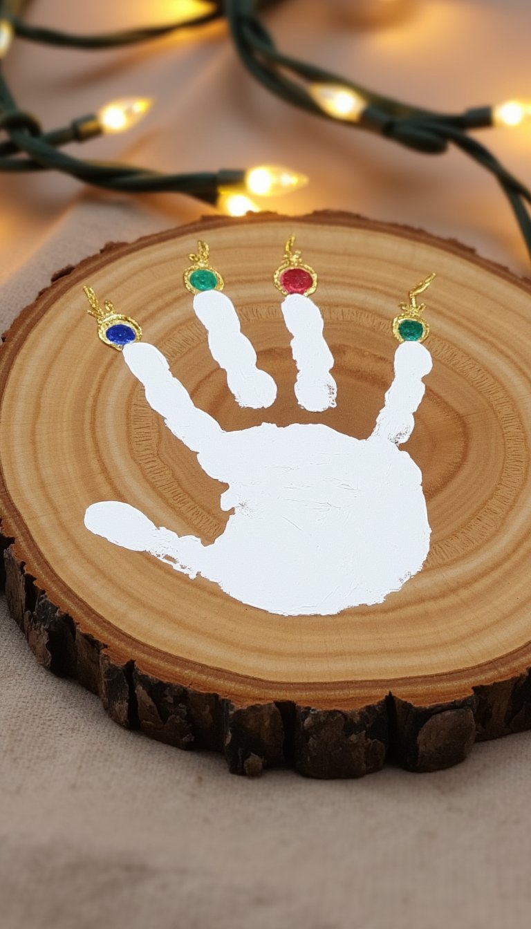 7. Rustic Wood Slice Keepsake