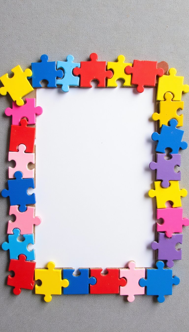 19. Puzzle Piece Picture Frames
