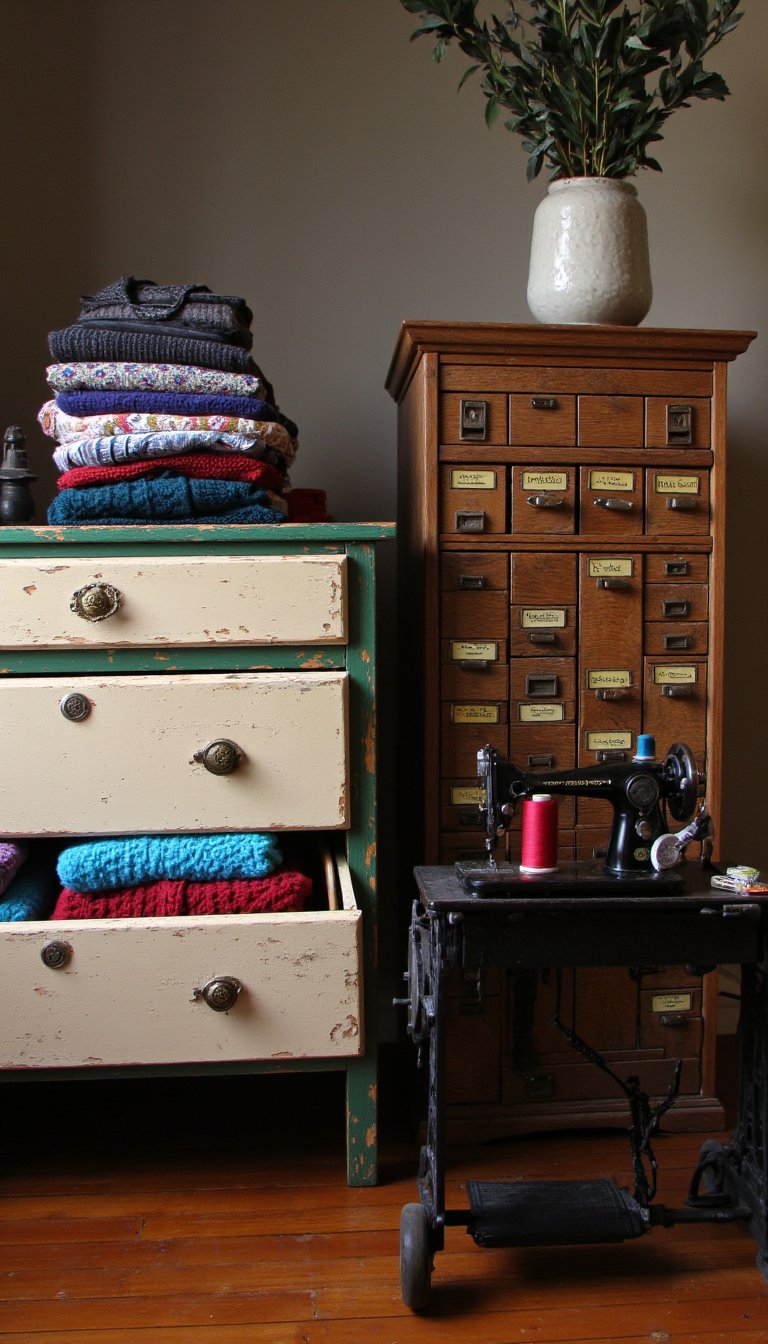 16. Repurposed Furniture with Character