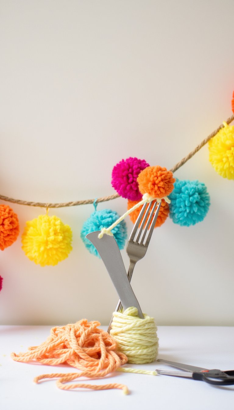 24. DIY Pom-Pom Garland