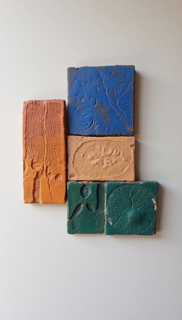 6. Textured Wall Art Tiles