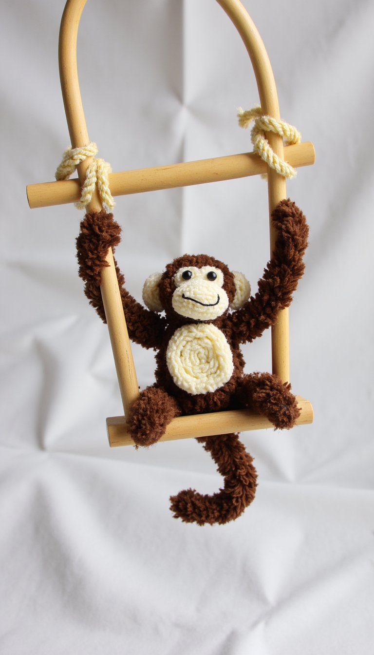 18. Swinging Pipe Cleaner Monkey