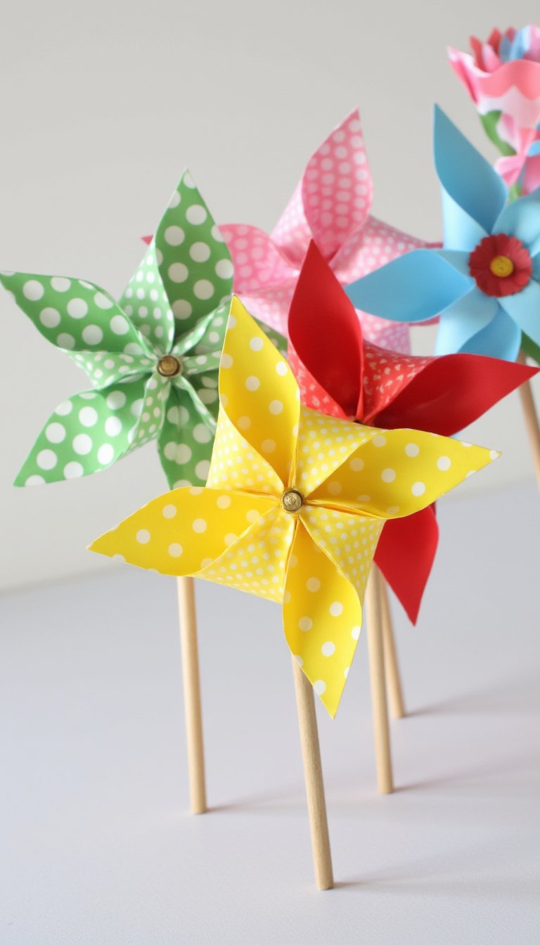 16. Paper Pinwheels