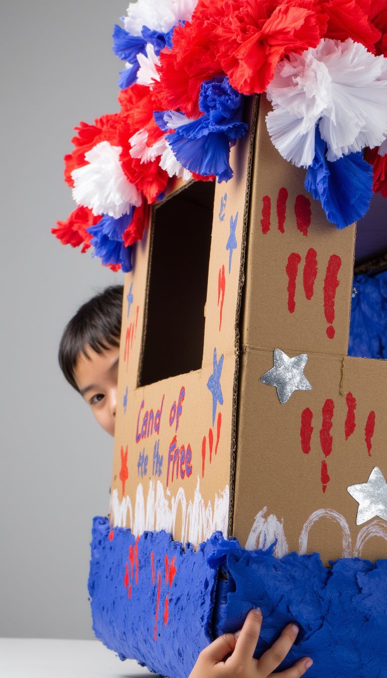 6. Build a Cardboard Box Parade Float