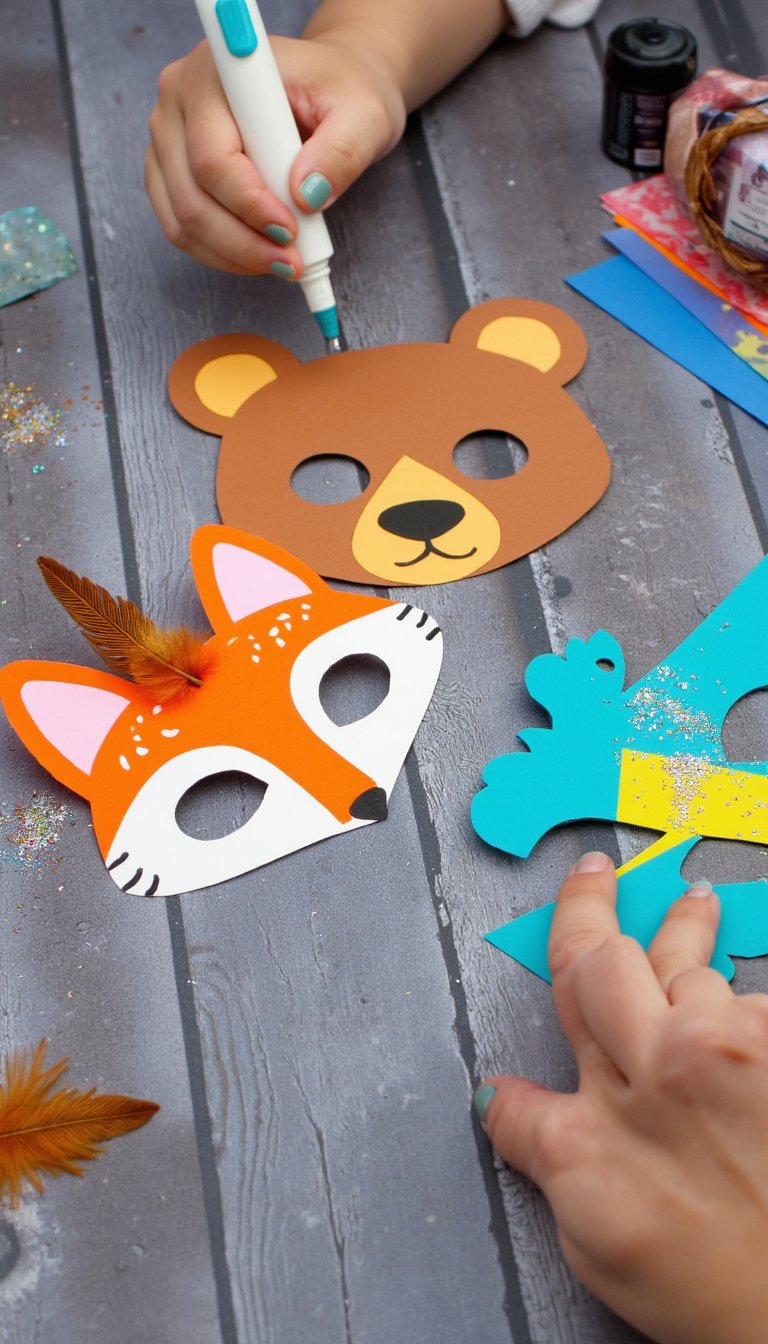 5. Whimsical Animal Masks