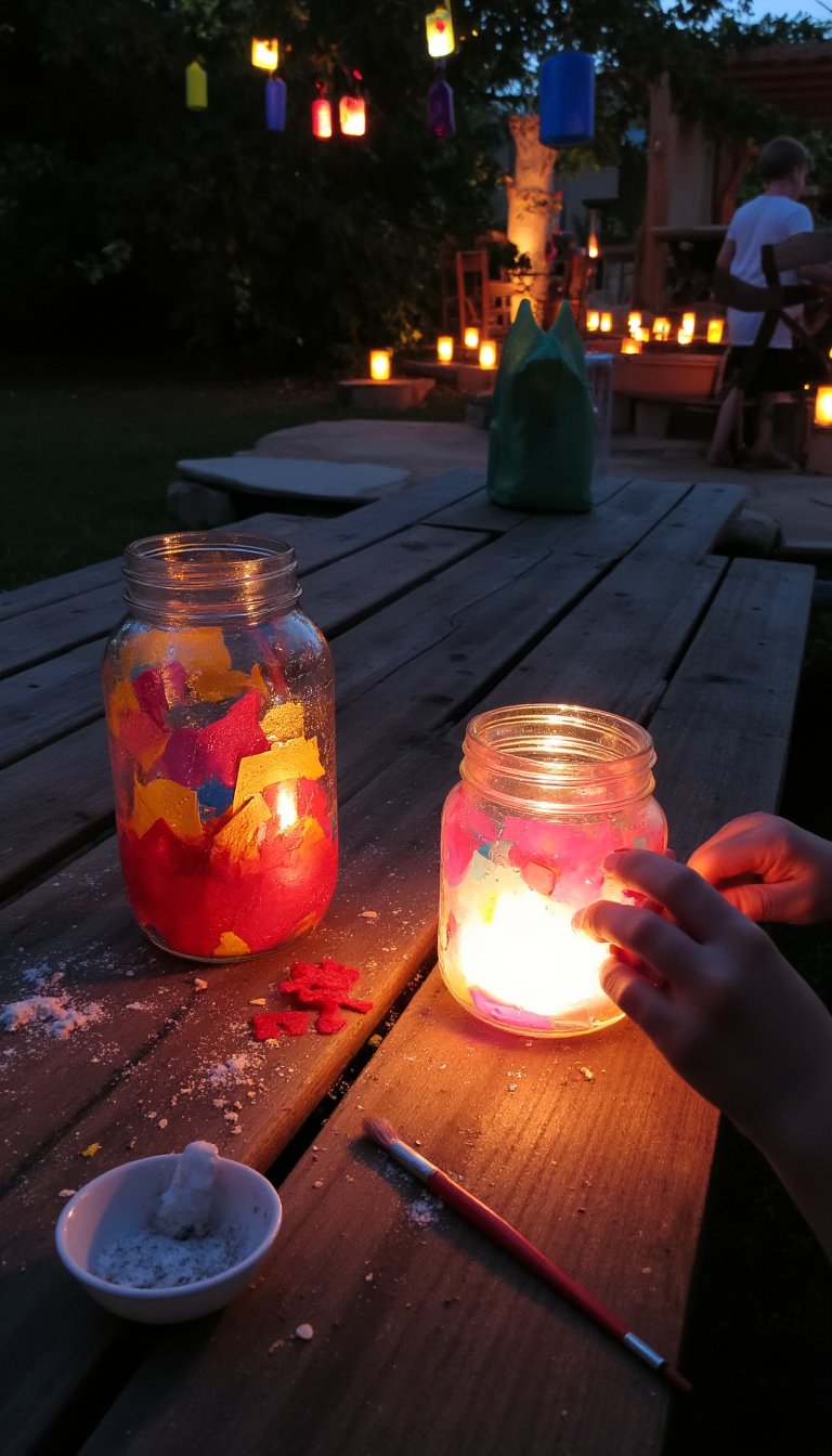 13. Magical Night Jar Lanterns