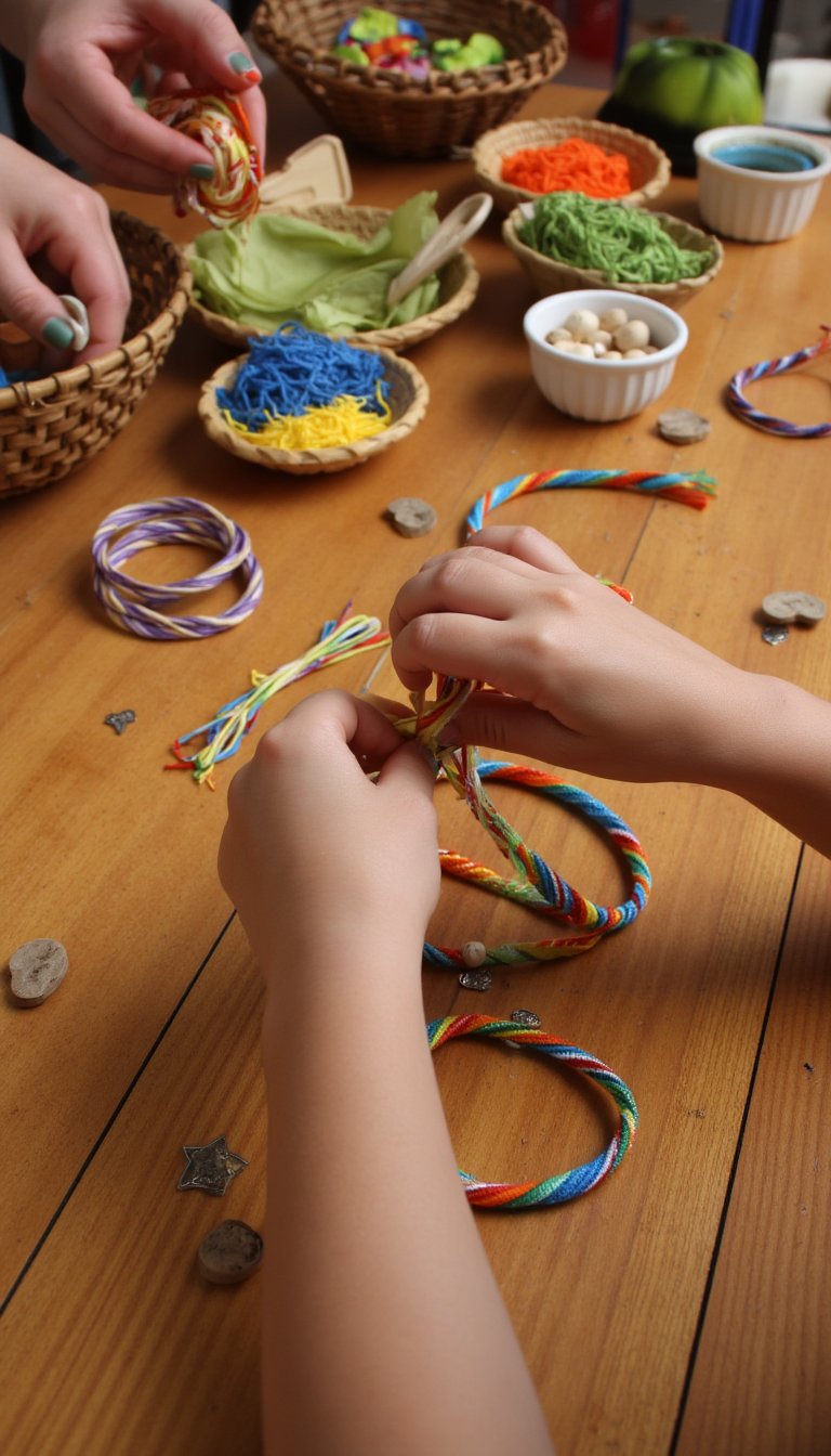 2. DIY Friendship Bracelets with a Twist