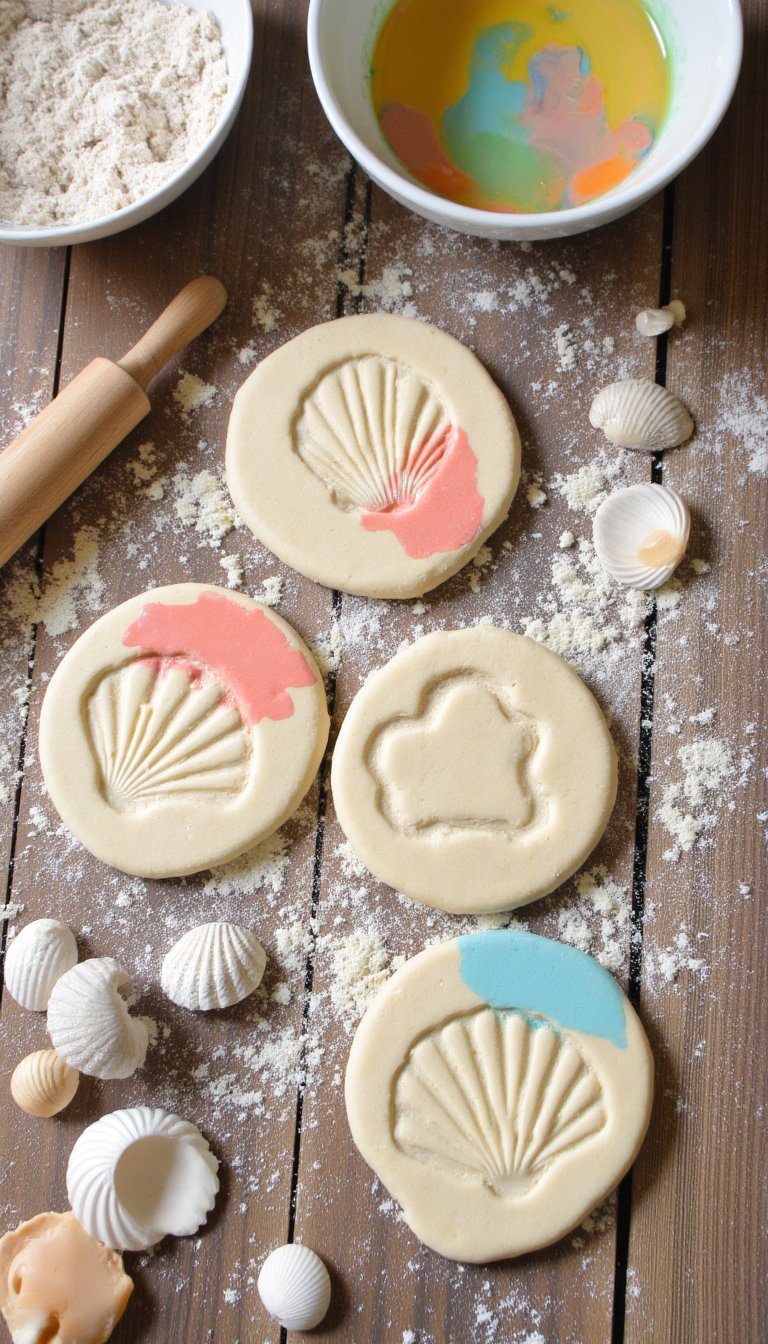 13. Seashell Impressions in Salt Dough
