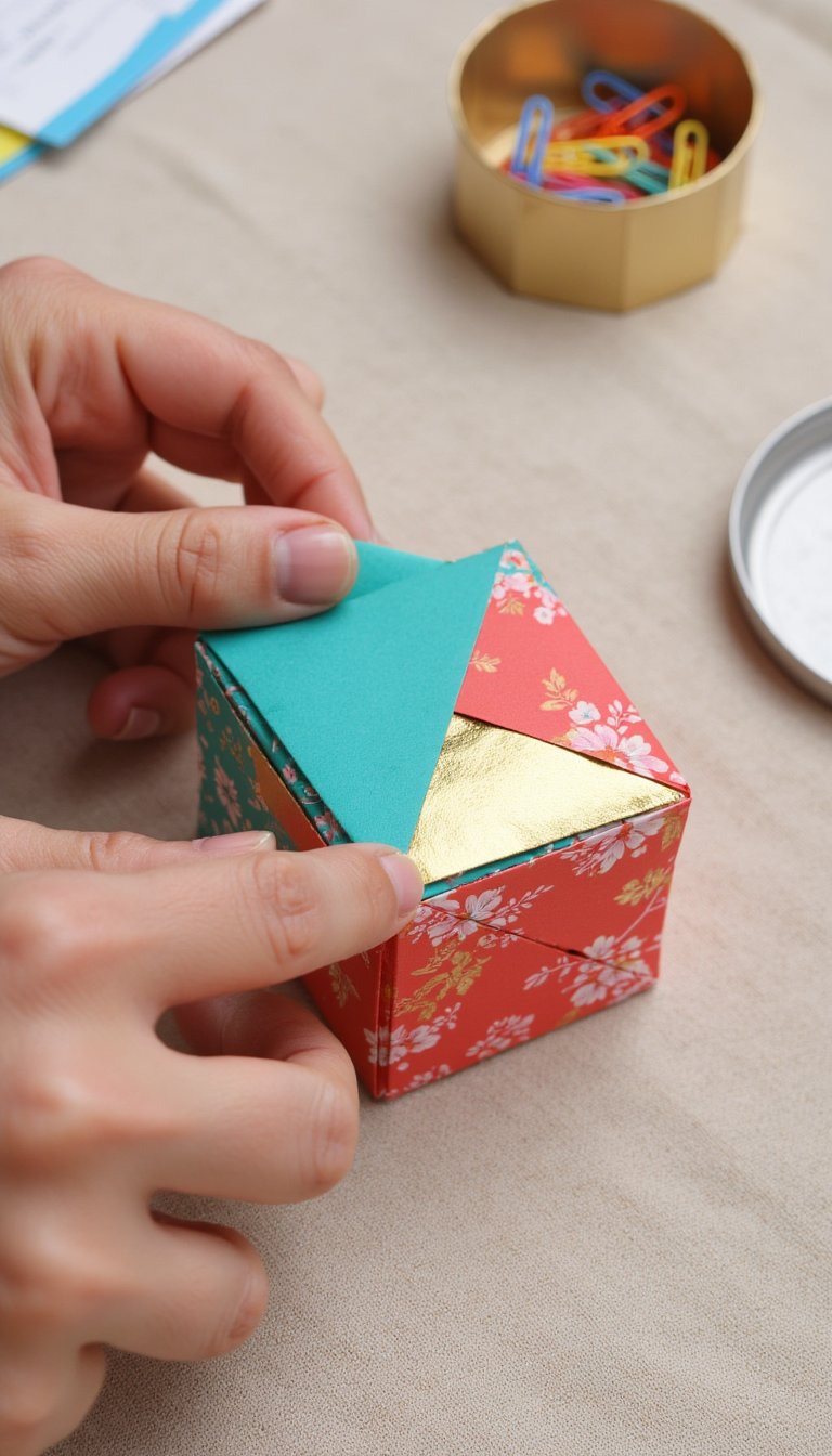 8. No-Tape Origami Box