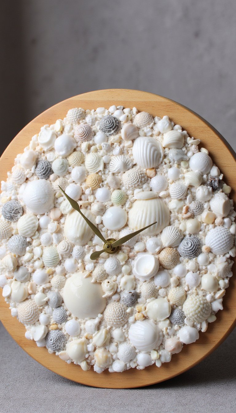 23. Functional Seashell Clock