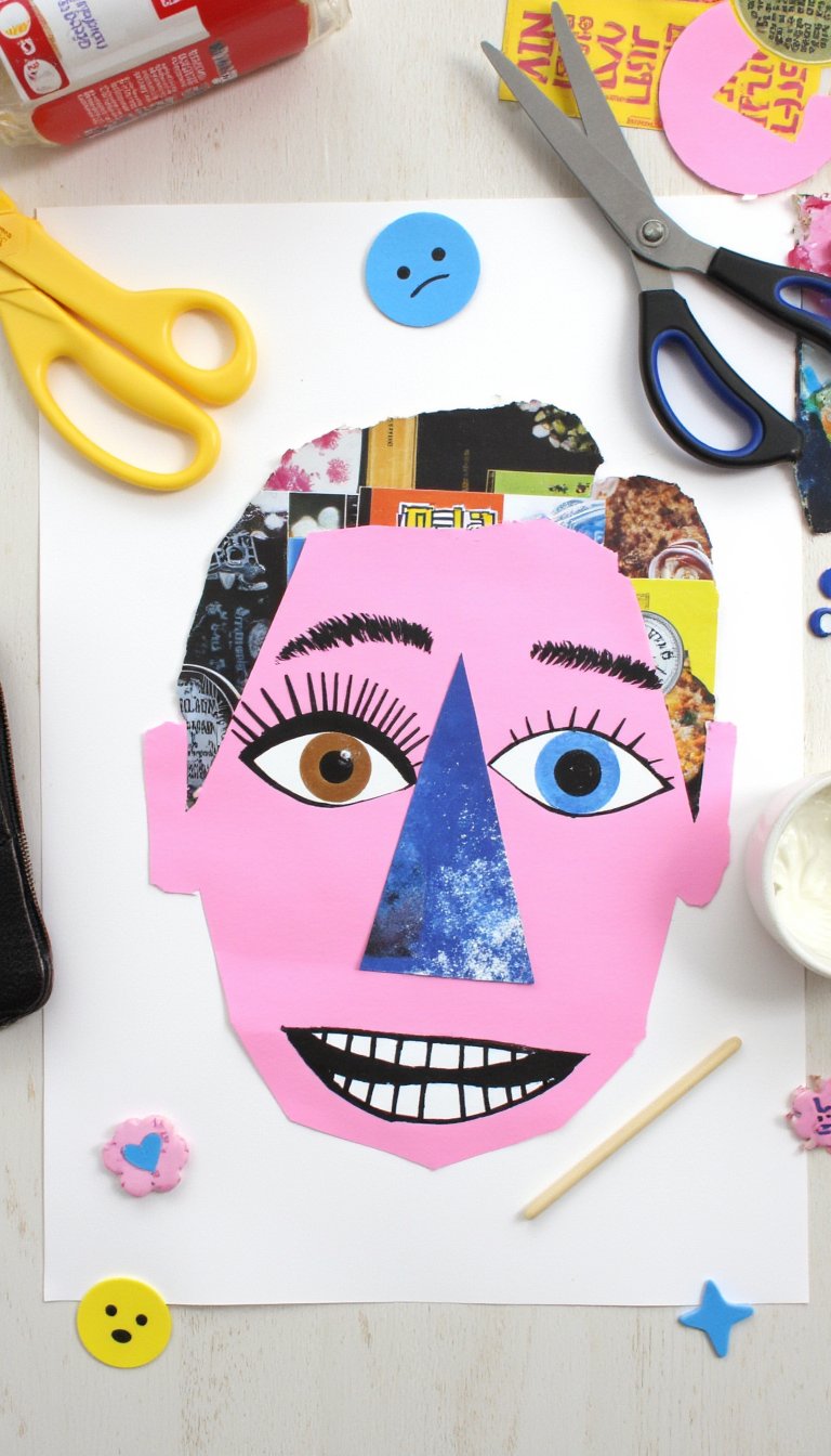 19. Magazine Collage Faces