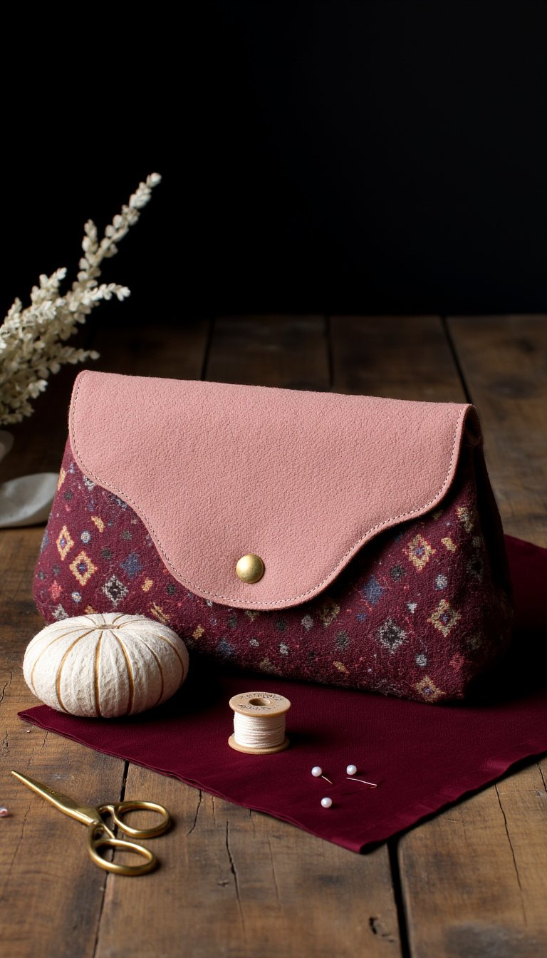 24. Chic Hand-Sewn Clutch Purse