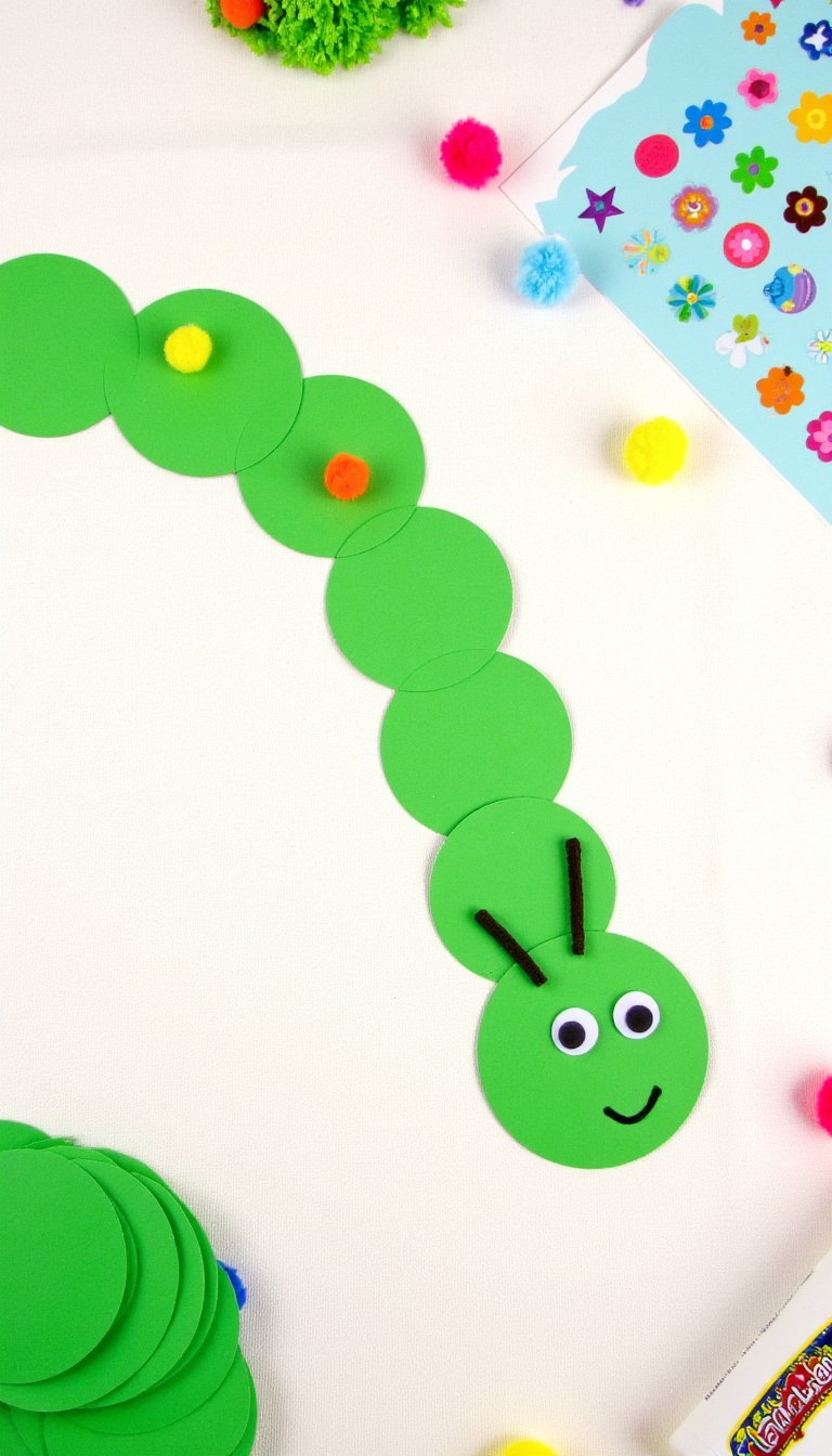 13. Caterpillar Counting Craft