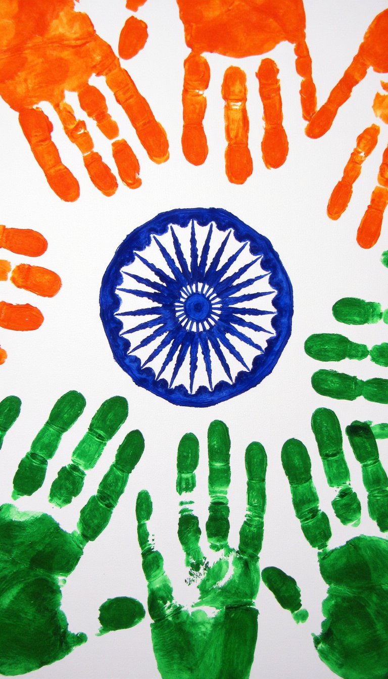 19. Handprint Flag Wall Hanging