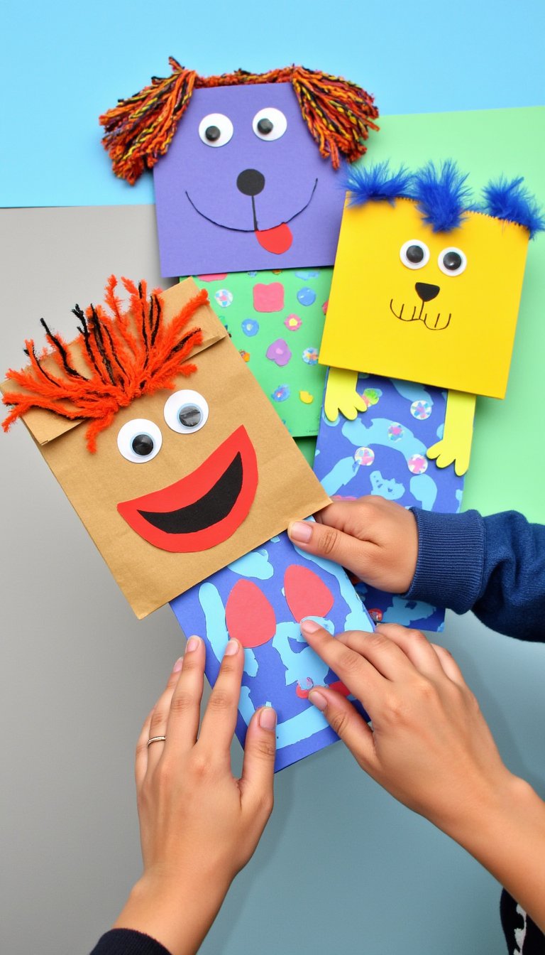 25. Paper Bag Puppets