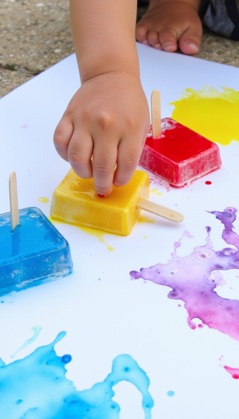 3. Magical Ice Paint Creations