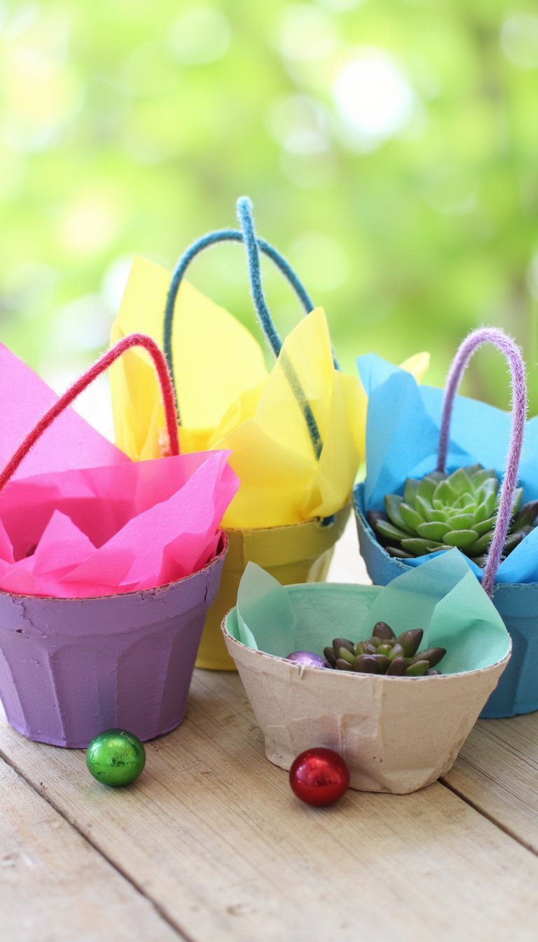 13. Quick & Easy Egg Carton Basket