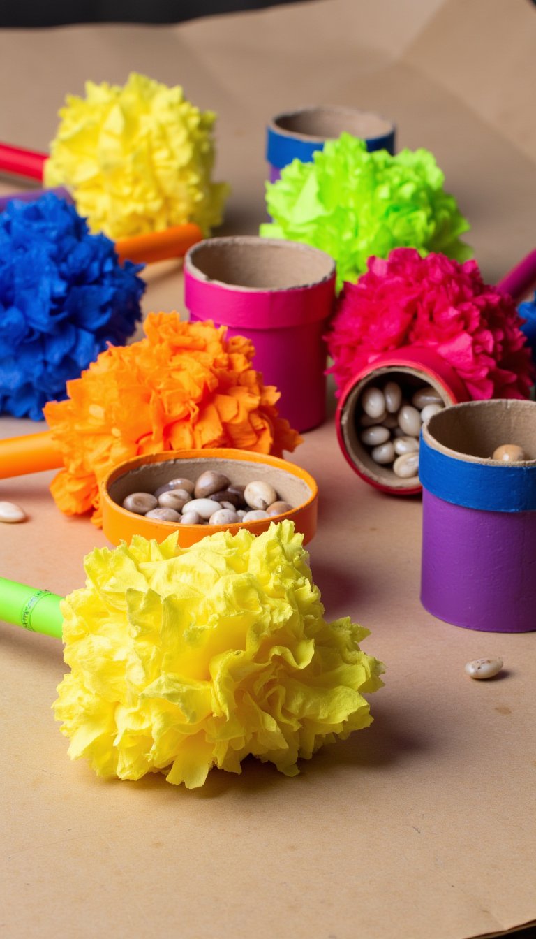 2. Totally Terrific Tissue Paper Maracas