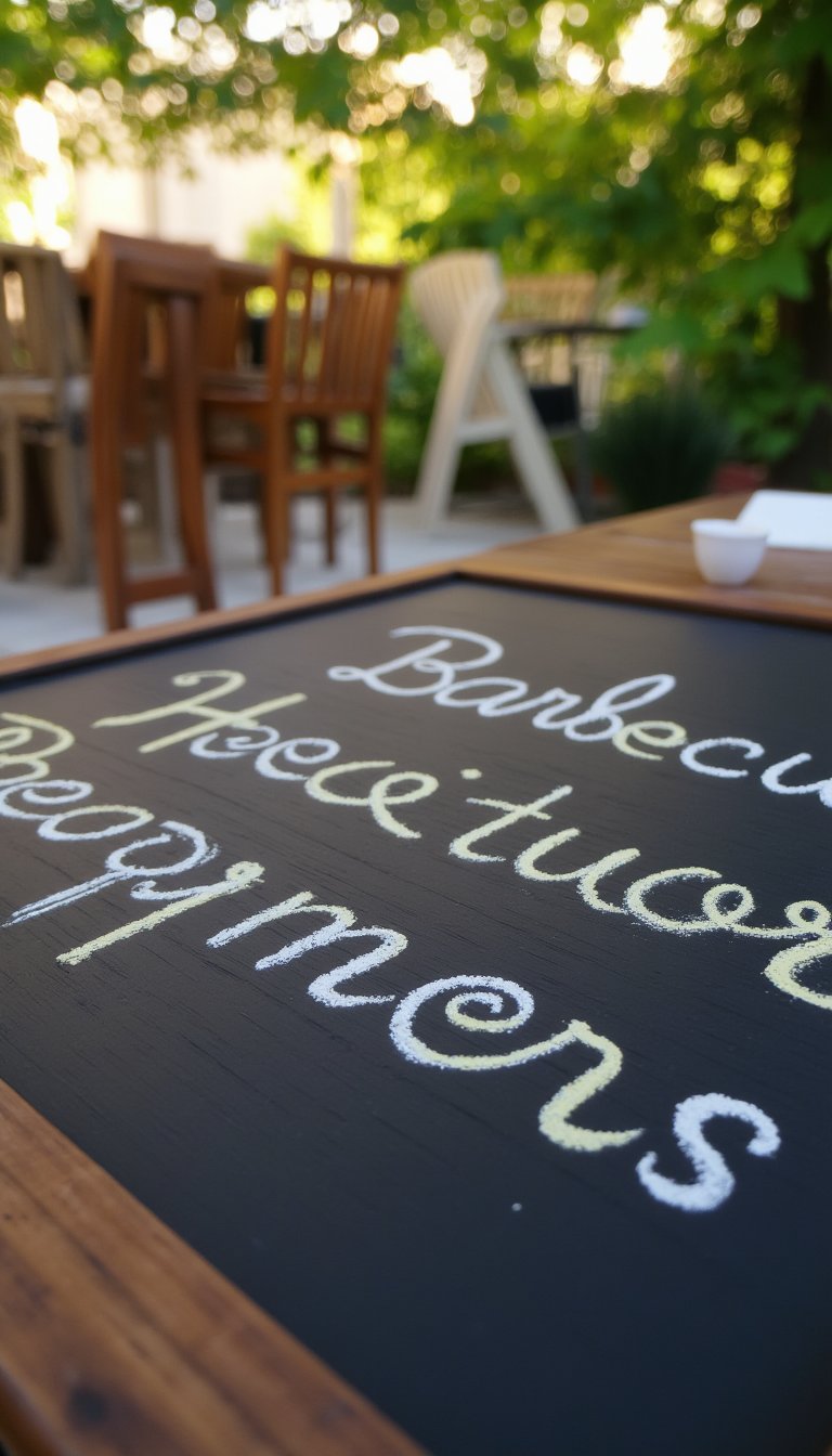 12. Bold "Barbecue Headquarters" Menu Board