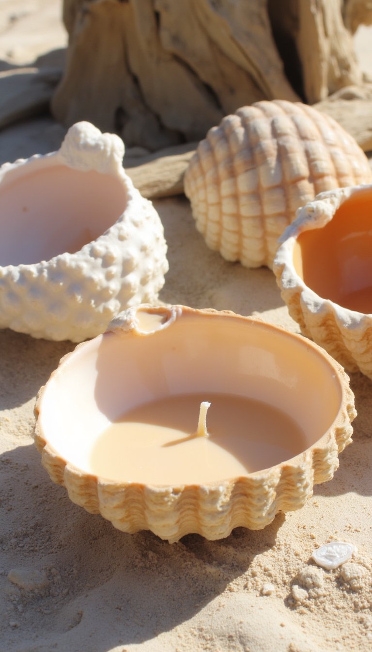 18. Seashell Candles