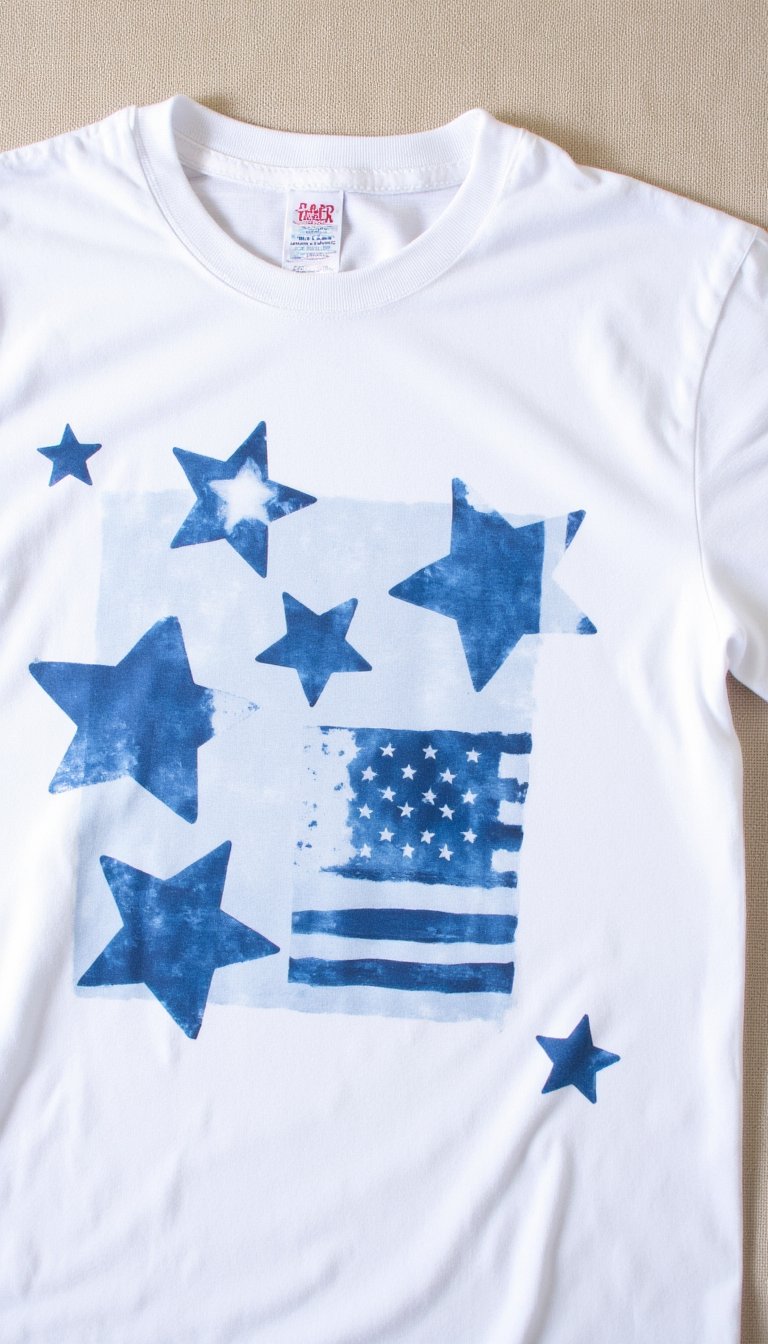 11. Sun-Print with Patriotic Shapes
