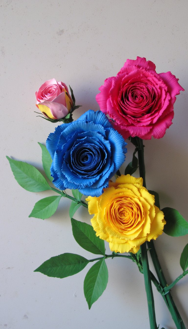 18. Rolled Paper Tube Roses