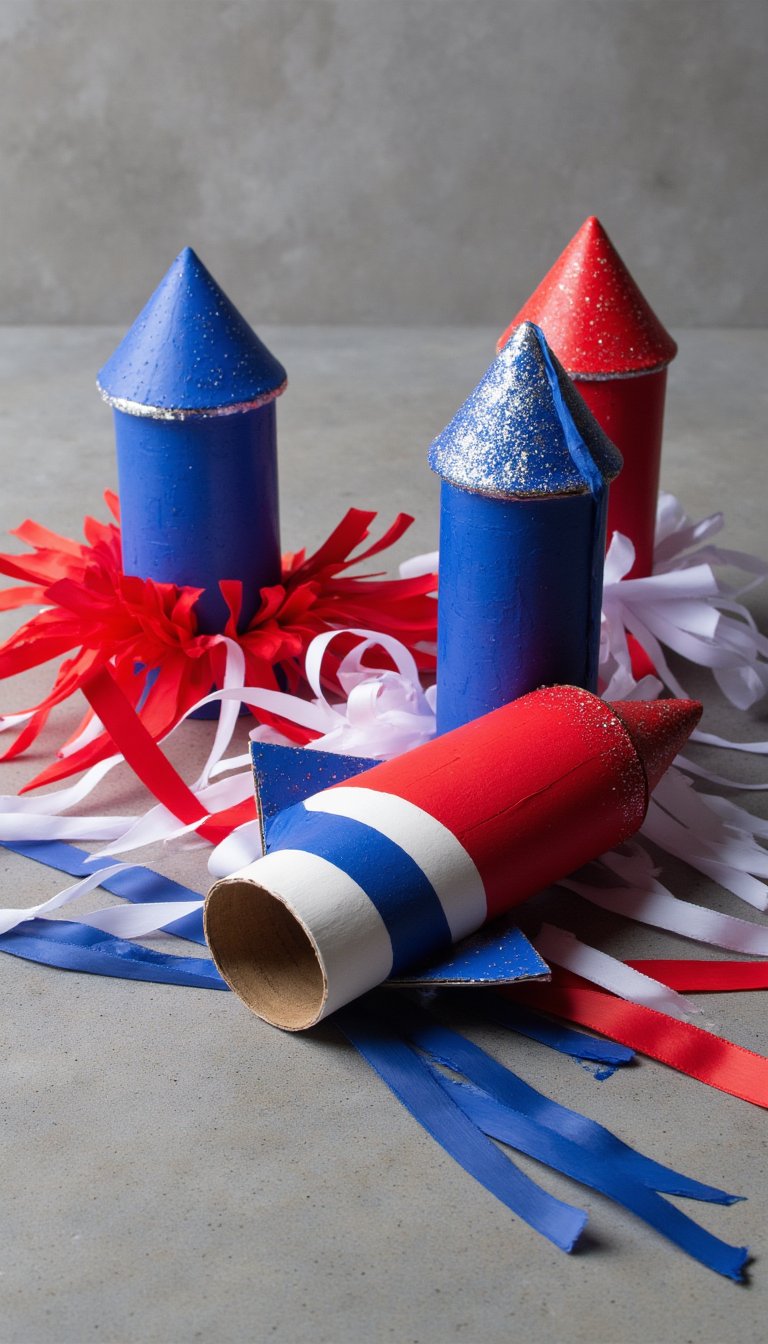 3. Toilet Paper Roll Rockets