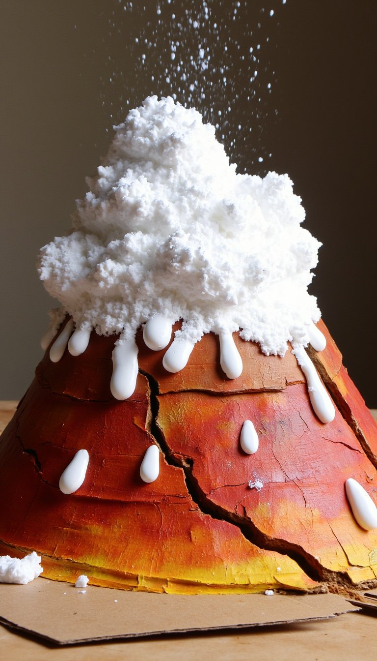11. Paper Mache Volcano