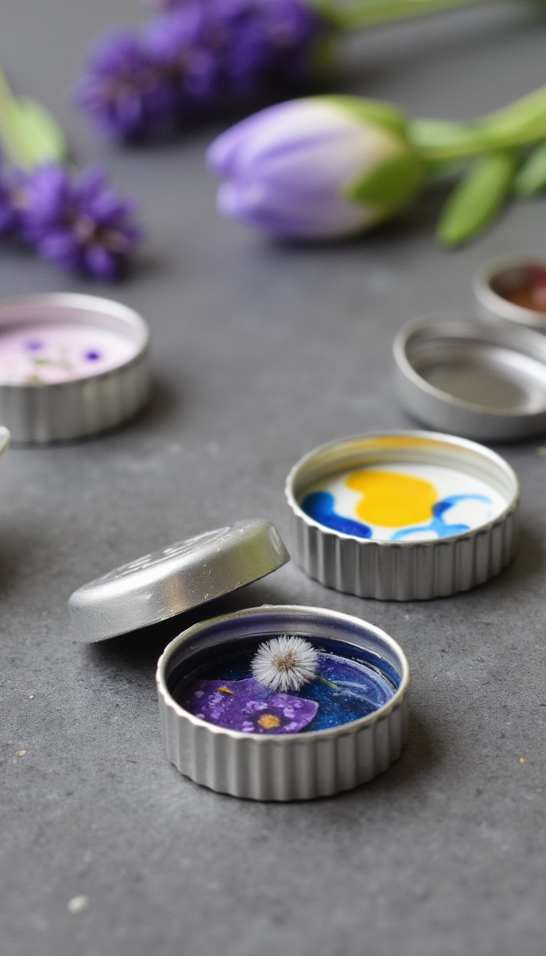 7. Bottle Cap Magnets