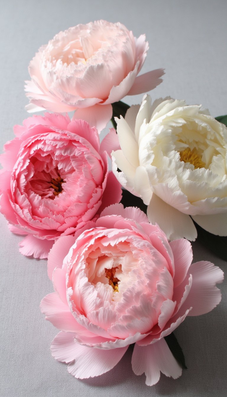 3. Crepe Paper Peonies