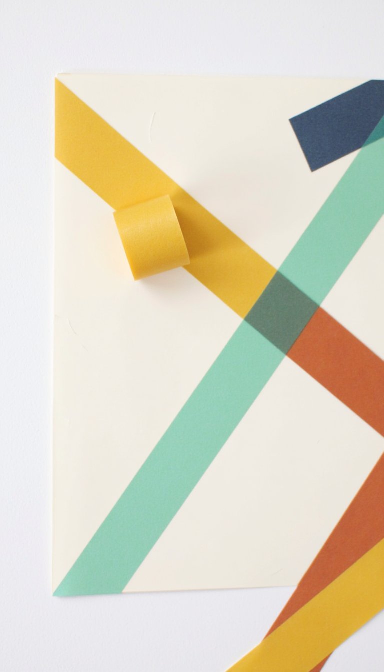 14. Washi Tape Wall Art