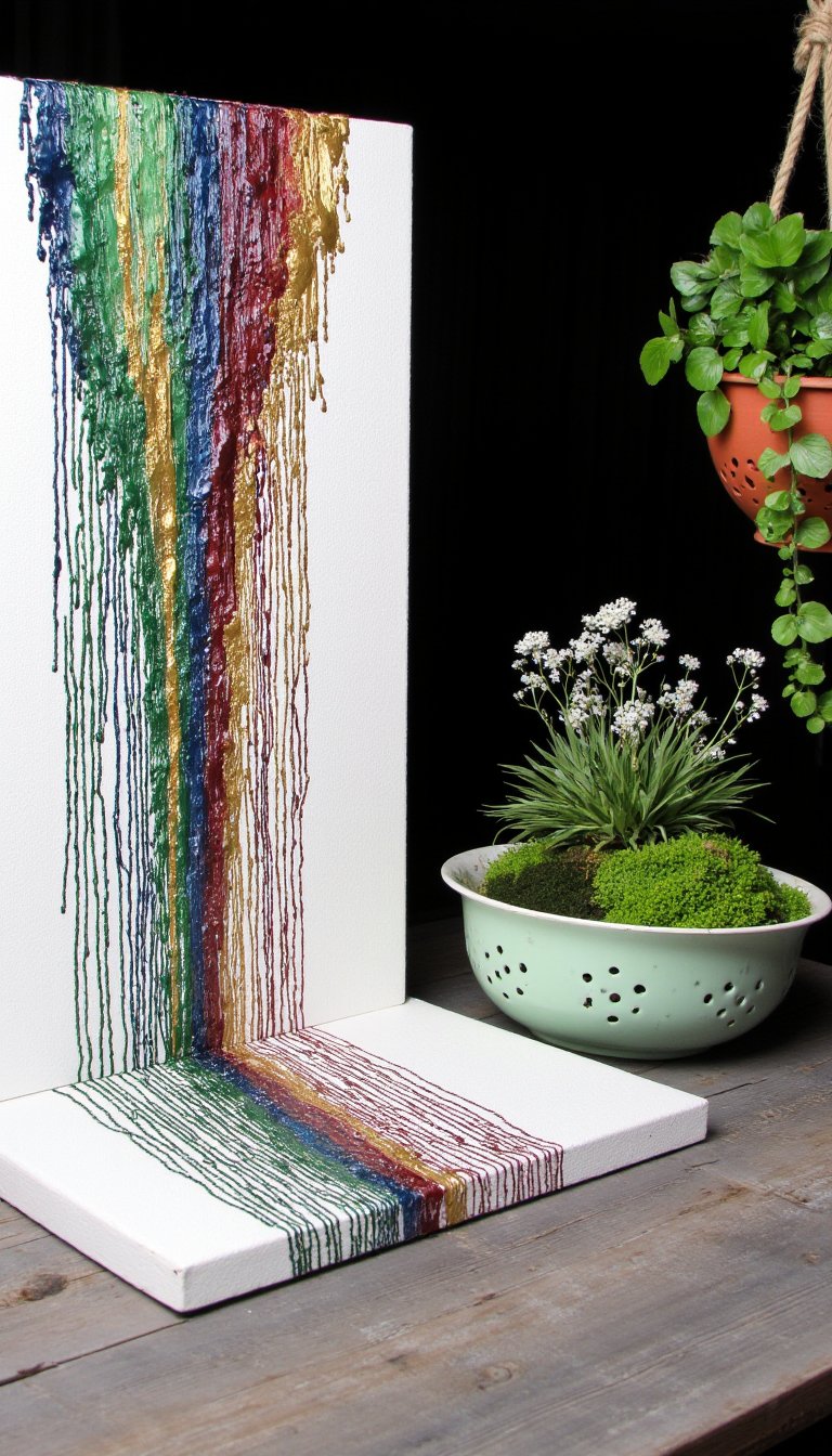 28. Melted Crayon Art