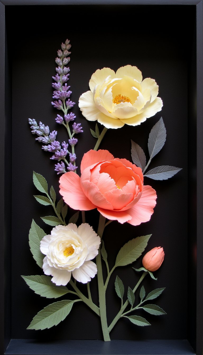 13. Pressed Paper Flower Art