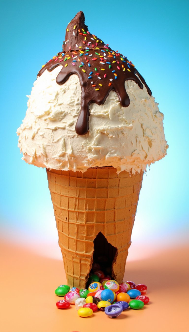 10. Ice Cream Cone Pinatas