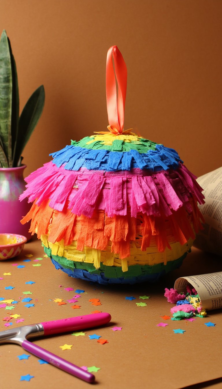 7. The Classic Piñata Craft (Mini Version)