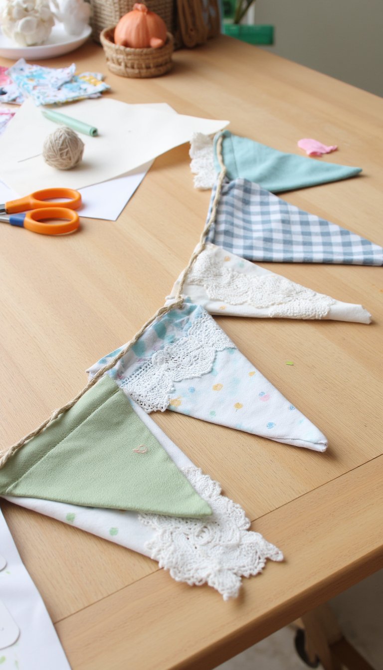 7. DIY Fabric Garland (Bunting)