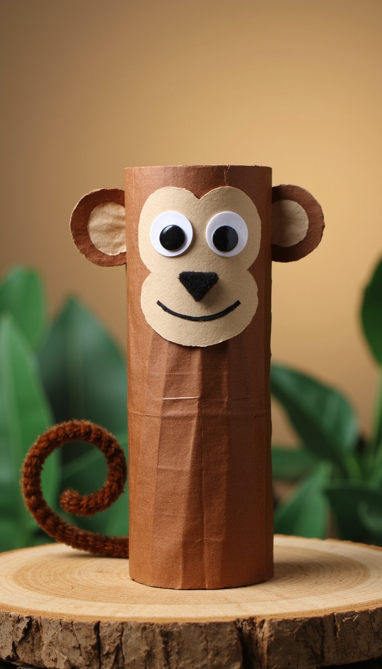 2. Toilet Paper Roll Monkey
