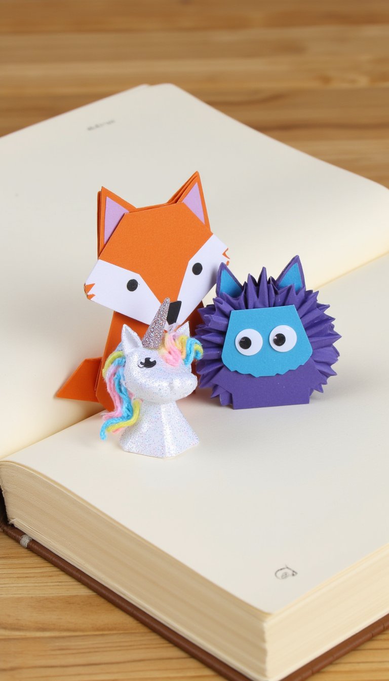 5. Corner Bookmark Creatures