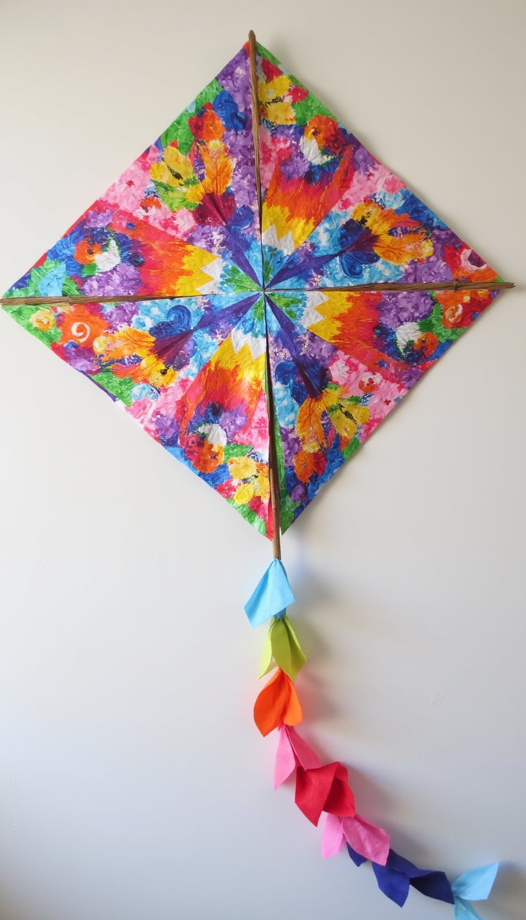 13. A Playful Tissue Paper Kite
